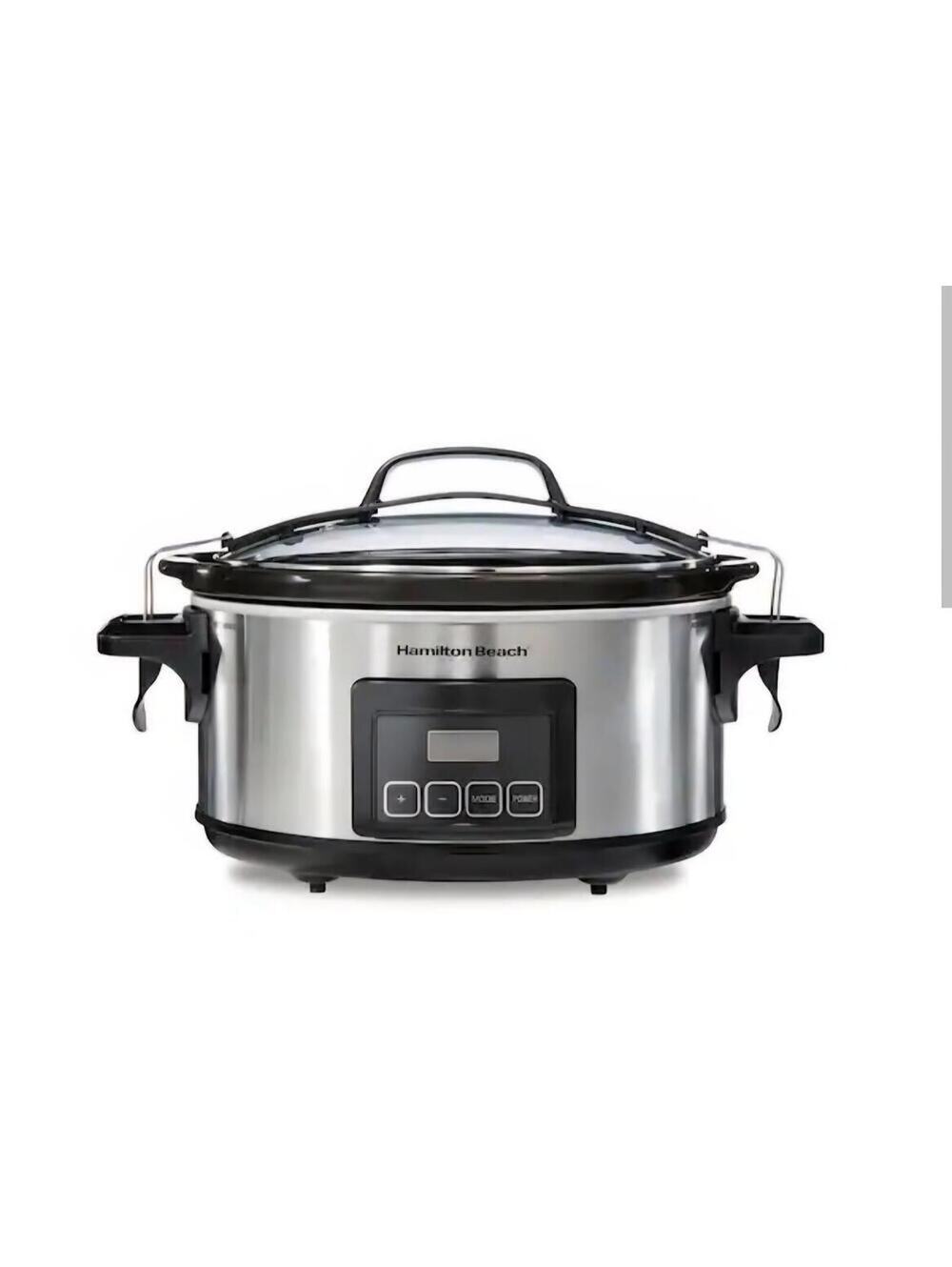 Hamilton Beach 6 Qt Crockpot Slow Cooker Open Box Tested Works